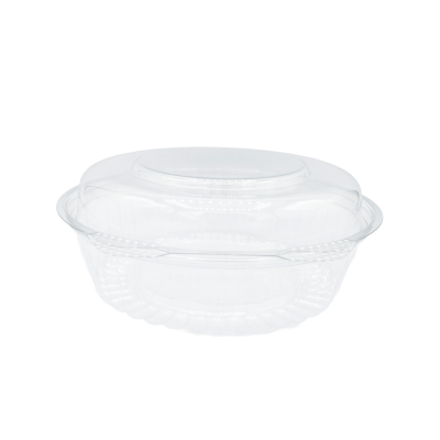 32 oz. PET Salad Bowls with Hinged Lid - 240/case
